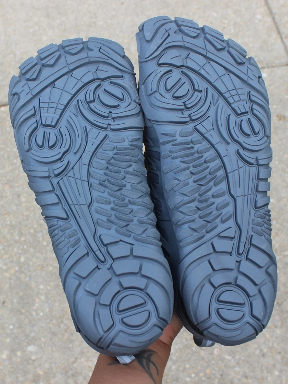 EVGLOW Barefoot Grey Trail Running Shoes Sz 46 (12-12.5)